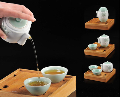 玉青瓷茶器·天一壺 一壺承雅韻，杯盞映匠心